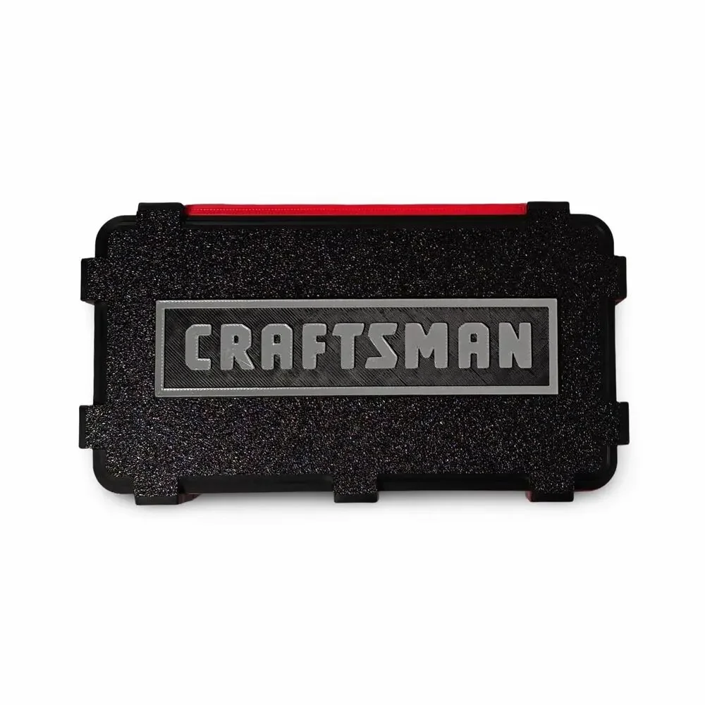 Craftsman Versastack Themed XL Pencil Box | Red & Black Modular Style